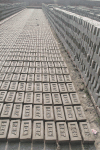 Rows Freshly Formed Bricks