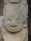Human Head Guardian Statue