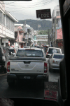 Traffic Downtown Roseau