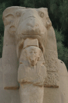 Closeup Sphinx Head Pharaoh