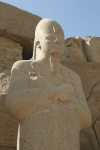 Statue Pharaoh Holding Ankh