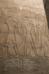 Relief Anubis Center Thoth