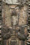 Closeup Sculpture Figure Headdress