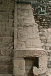 Closeup Bands Hieroglyphs Stairway