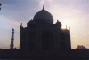 Sunrise Behind Taj Mahal
