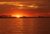 Sunset Over Harbor Makassar