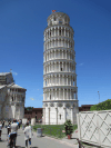 Close-up View Leaning Tower