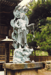 Statue in a Shinto shrine