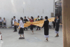 School Children Practicing Dancing