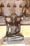 Close-up Bronze Buddha Statues
