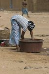 Washing Street Usual Woman