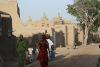 Street Djenné Mosque Background