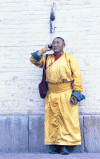 Buddhist Monk Cell Phone