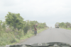 Mozambique Woman Walking Along