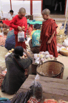 Monks Visit Market Well