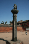 Column Stone Garuda Front