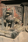 Lion Statue Front Bhairab
