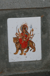 Painted Tile Picture Parvati