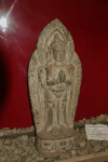 Wooden Surya Statue Holding