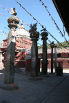 Statues Front Chandeshwari Temple