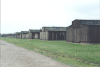 Wooden cell blocks in Birkenau