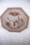 Ceiling Mosaic Closeup Belorusskaya