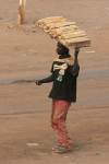 Man Western Clothes Carrying
