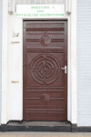 Wooden Door Maroon Style