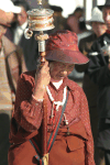 Older Worshiper Lhasa Prayer