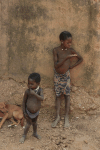 Couple Village Children