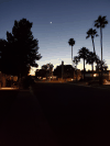 Evening Scottsdale Crescent Moon